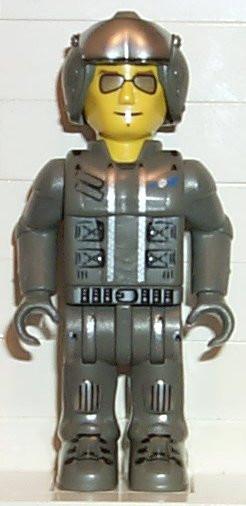 LEGO Minifigure-Res-Q - Open Faced Helmet and Sunglasses-4 Juniors / Jack Stone-JS014-Creative Brick Builders